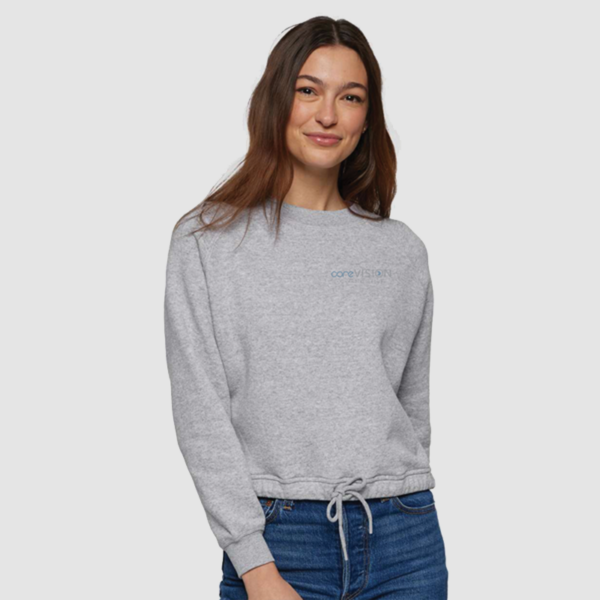 LAT Women's Relaxed 3-End Boxy Fleece Crewneck Sweatshirt